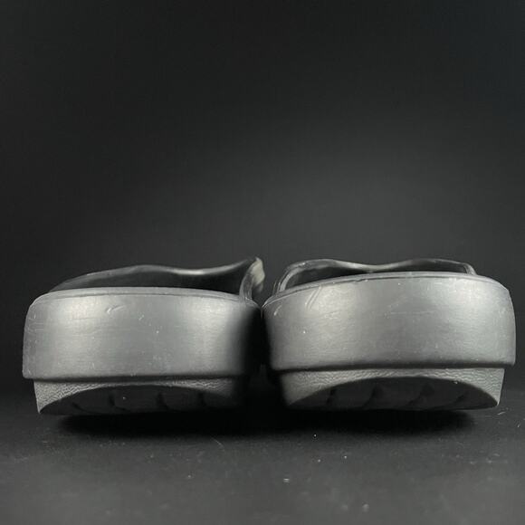 Oofos OOlala Luxe Womens 10 Thong Flip Flops Black Recovery Pain Relief Sandals - Picture 3 of 8